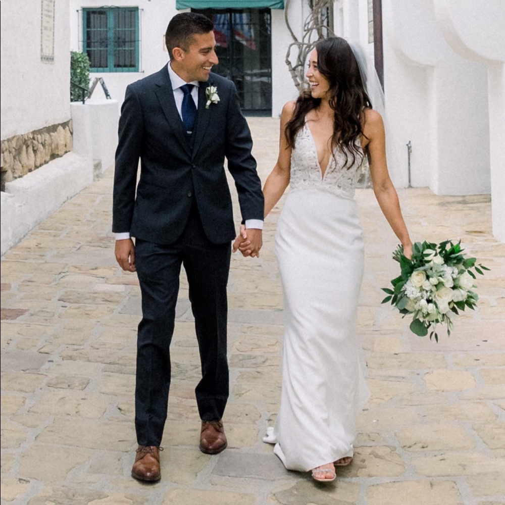Made with Love wedding dress, river crepe